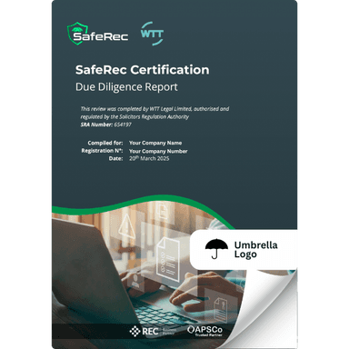 saferec-umbrella-certification-real-time-auditing-verification